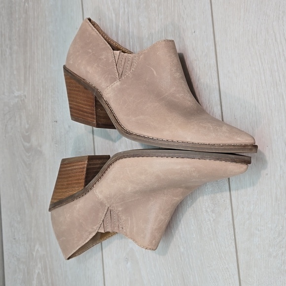 Lucky Brand Women Tresee Ankle Pointed toe heels leather boots shoes sz 8.5M - Picture 8 of 11